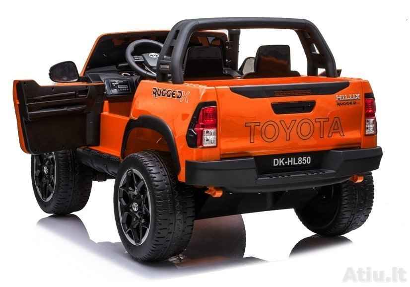 Vaikiškas elektromobilis Toyota Hilux Oranžinis-dažytas