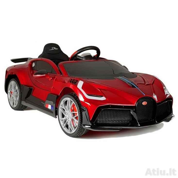 Vaikiškas elektromobilis Bugatti Divo, Raudonas-dažytas