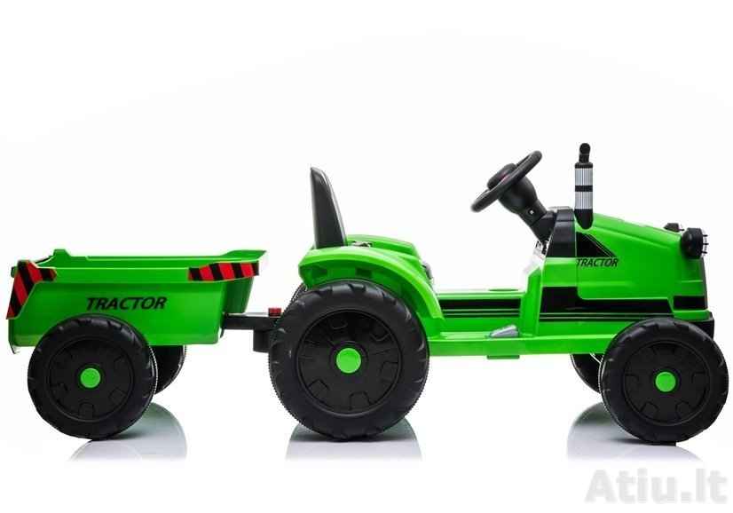 Vaikiškas elektromobilis Traktorius CH9959 su priekaba Žalias 5329_4 - www.atiu.lt